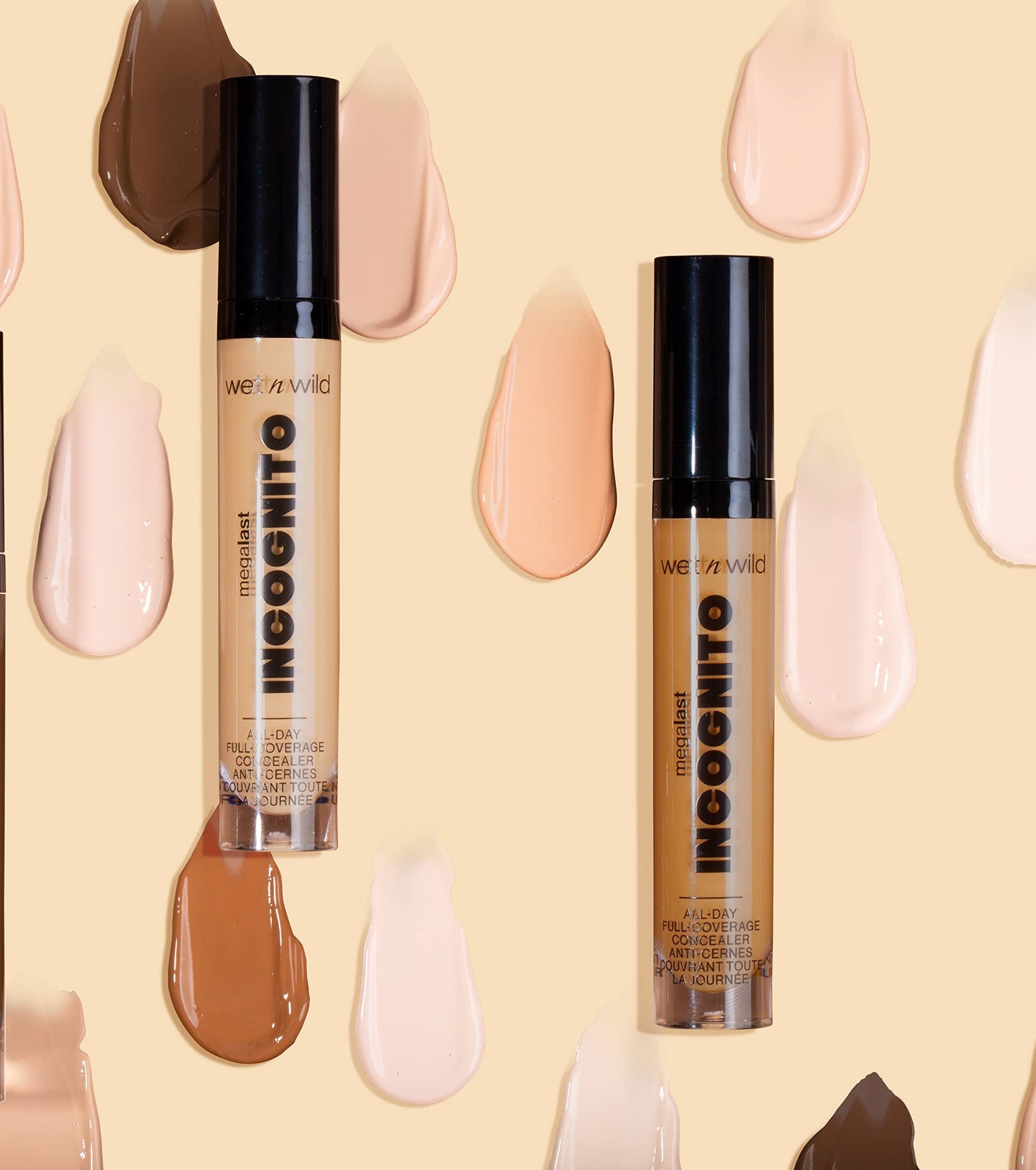 Matte Concealer By Wet n Wild Mega Last Incognito All-Day Full Coverage Liquid Matte Concealer, Light Medium, 0.18 Ounce