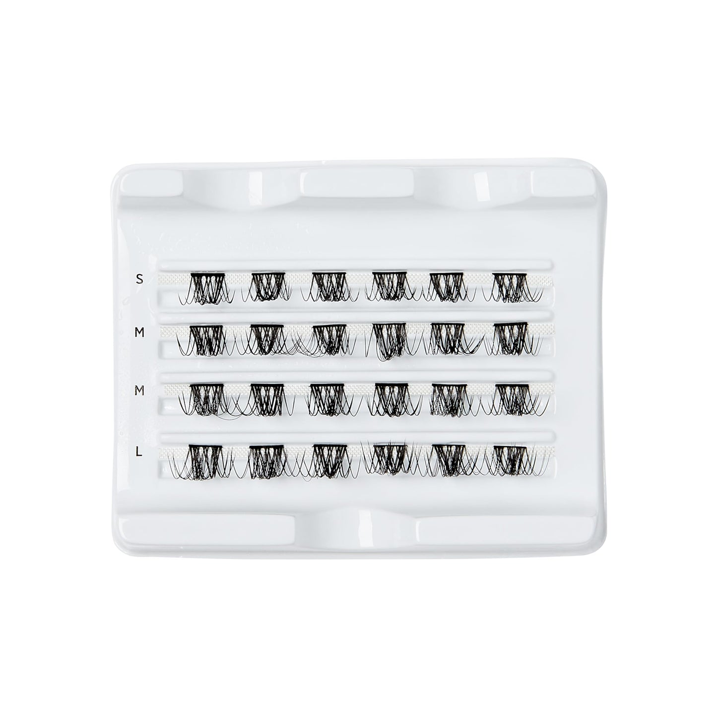 KISS FALSCARA False Eyelashes Lash Extension Kit, Black, Style 'L Curl', Buildable & Customizable Lash Look, Water-Resistant, Reusable, Natural Seamless Finish, 24 Lash Clusters