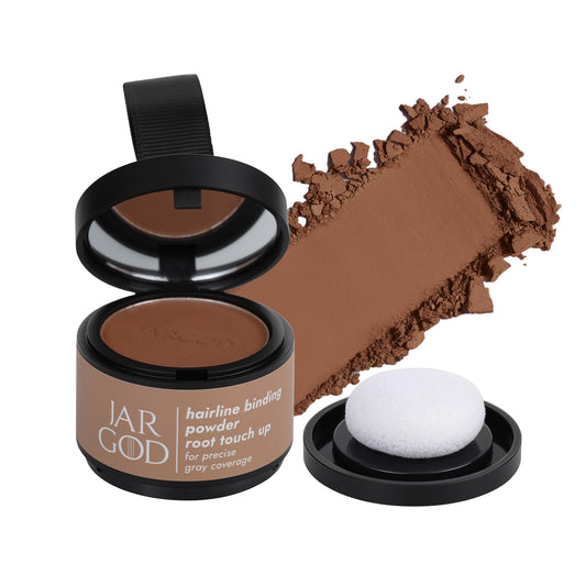 JARGOD Root touch up powder Hairline Powder for root cover up temporary root concealing powder for Women & Men, for instant gray hair cover up (Auburn, 0.14 Ounce (Pack of 1))