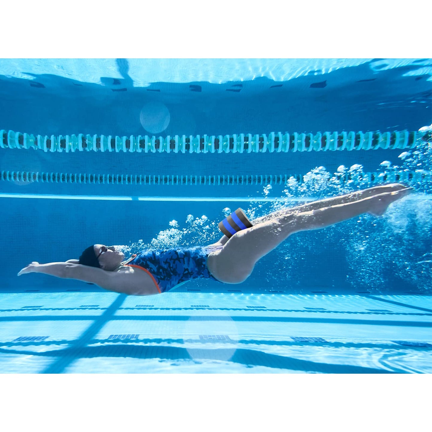 UNAOIWN Pull Buoy EVA 5-Layer Leg Float for Swimming Pool Training Aid and Swimming Stroke for Adults and Beginners