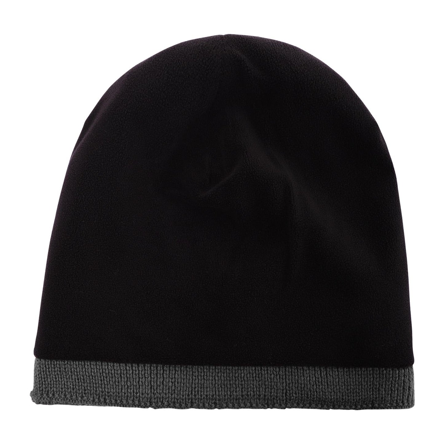 Unisex Merino Wool Waterproof Cold Weather Roll Cuff Beanie Dark Grey XX-Large Warm Fleece Lined Winter Hat for Men Women Big Heads XL XXL