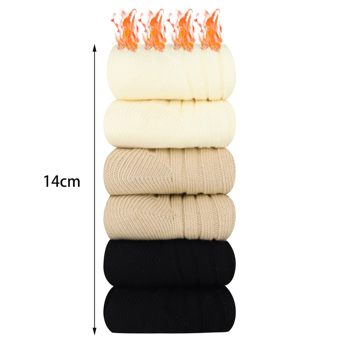 Belloxis 6 Pairs Alpaca Socks Women Wool Socks for Women Thermal Socks Winter Socks Warm Socks Cozy Socks Thick Socks Women Socket Set Boot Socks Birthday Gifts for Women