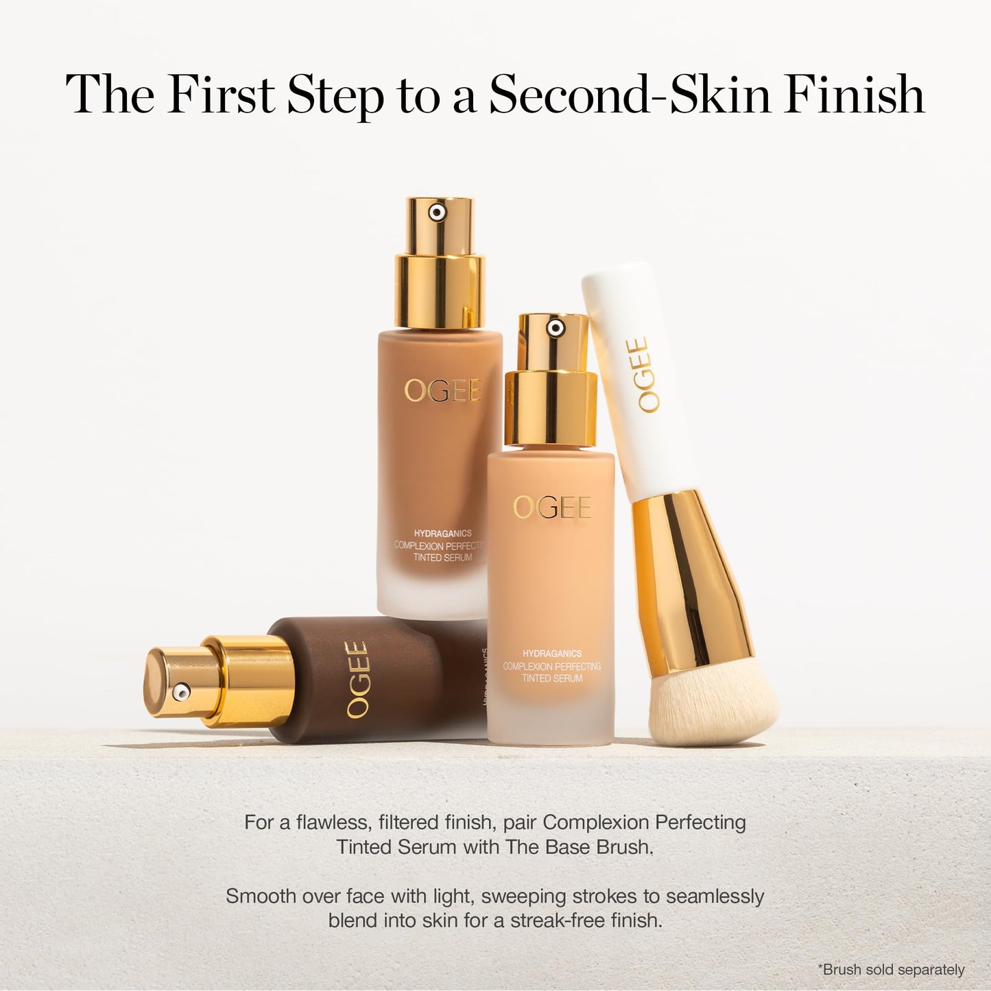 Ogee Complexion Perfecting Liquid Foundation - Lightweight Tinted Moisturizer For Face (Cedar 1.20C - Fair, Pink-Beige Undertones) - with Vitamin C & Jojoba Oil - Certified Organic & Made in USA