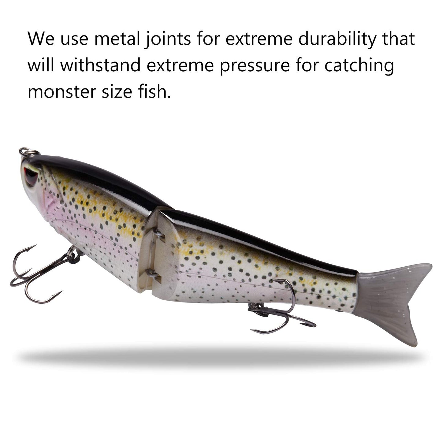 Bassdash SwimShad Glide Baits Jointed Swimbait Bass Pike Salmon Trout Muskie Fishing Lure