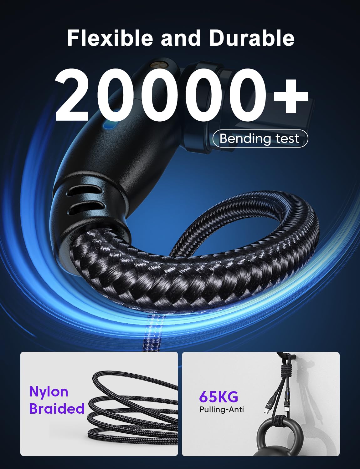 100W 540 Rotation Magnetic Charging Cable 3.3FT/6FT-2Pack, USB C to USB C Cable Fast Charge Magnetic USB C Charging Cable, Magnetic Charge Cable, Data Transfer Capable, Compatible with All Devices