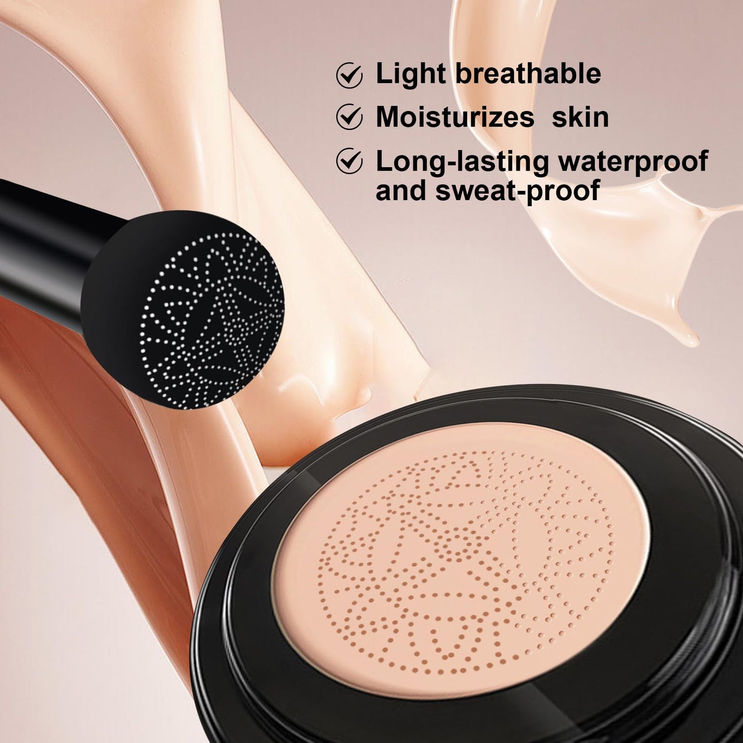 Honey And Pine Makeup, Air Cushion CC Cream, Honey And Pine Moisture Cushion, Lightweight and long-lasting (Natural)