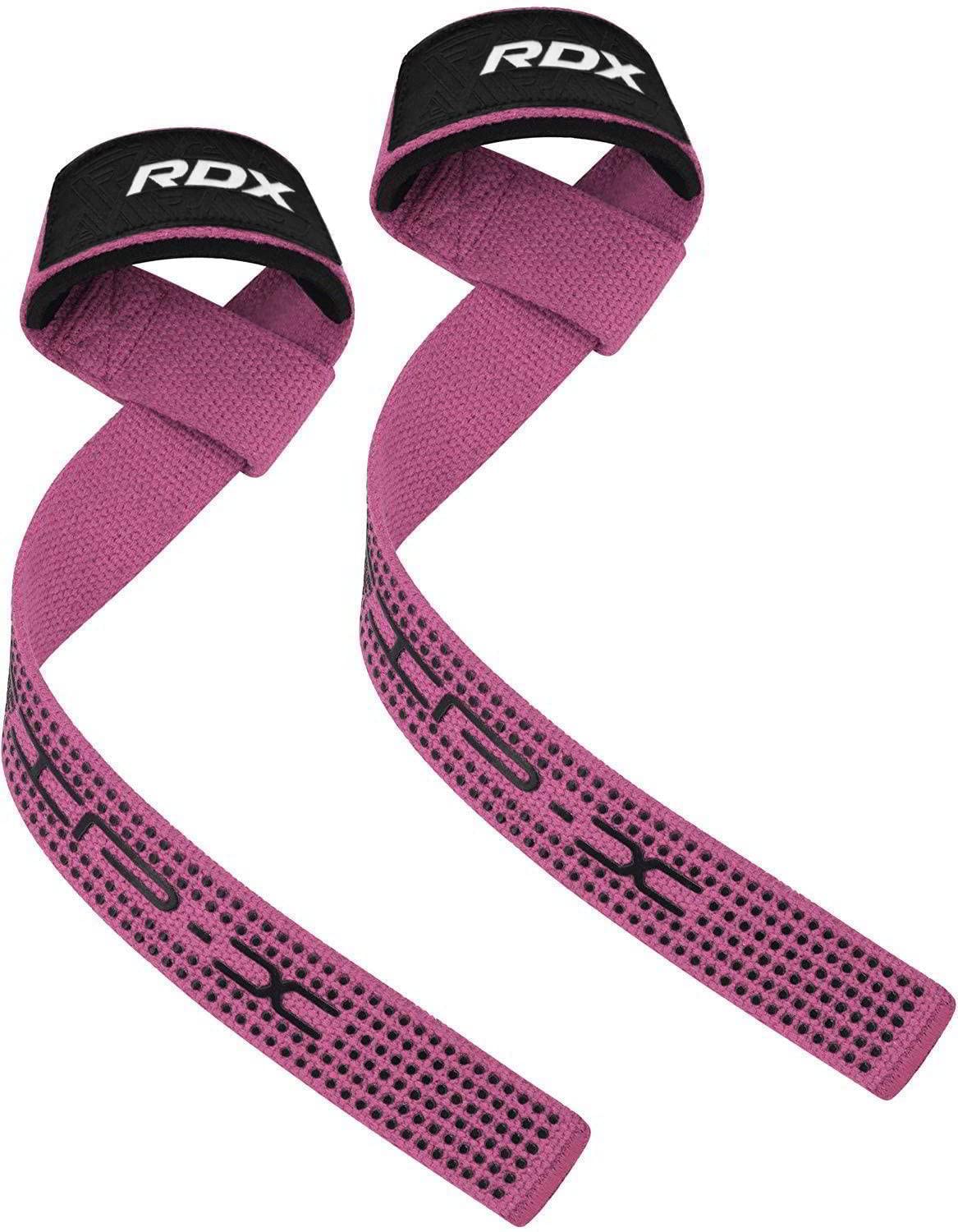 RDX Lifting Wrist Straps for Weightlifting, 5MM Neoprene Padded Anti Slip 60CM Hand Bar Support Grips, Strength Training Equipment Heavy Duty Workout Bodybuilding Powerlifting Gym Fitness, Men Women