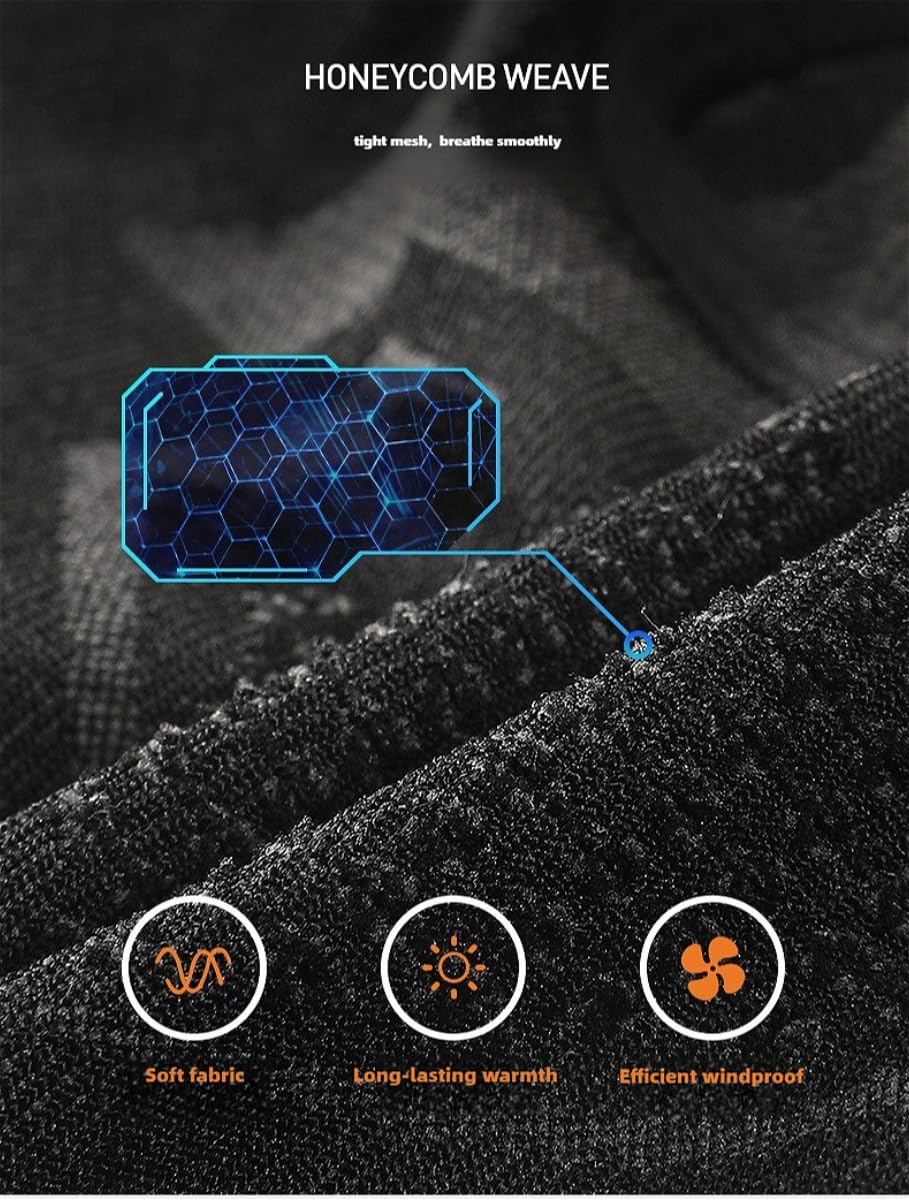 Ski Mask, Balaclava Winter Full Face Mask Thermal Warmer Windproof Breathable Gear -Skiing, Snowboarding, Moto Riding (Medium Style)