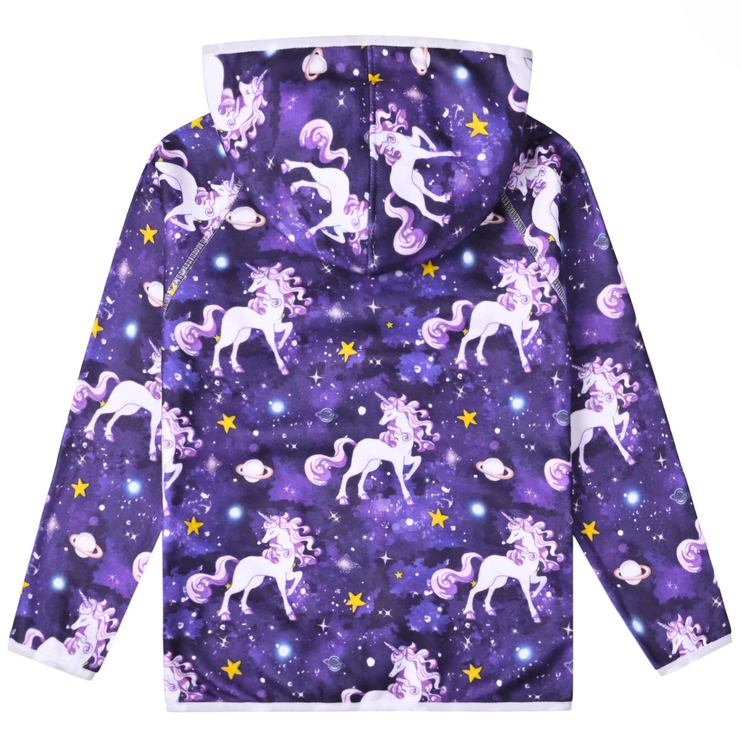 QPANCY Fleece Hoodie for Girls Sweatshirts Kids Fall Winter Outfits, Size 10 11