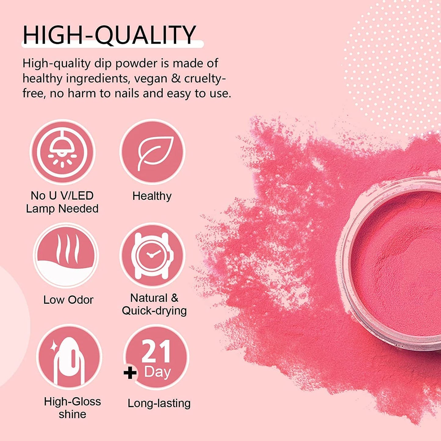 SAVILAND 36 Colors Dip Powder Set - Dip Nail Powder Quick-Drying Glitter Nude Red Purple Nail Dipping Powder Set, Only Include Dip Powder, Nail Starter Set No Need Nail Lamp, for DIY Nail Salon