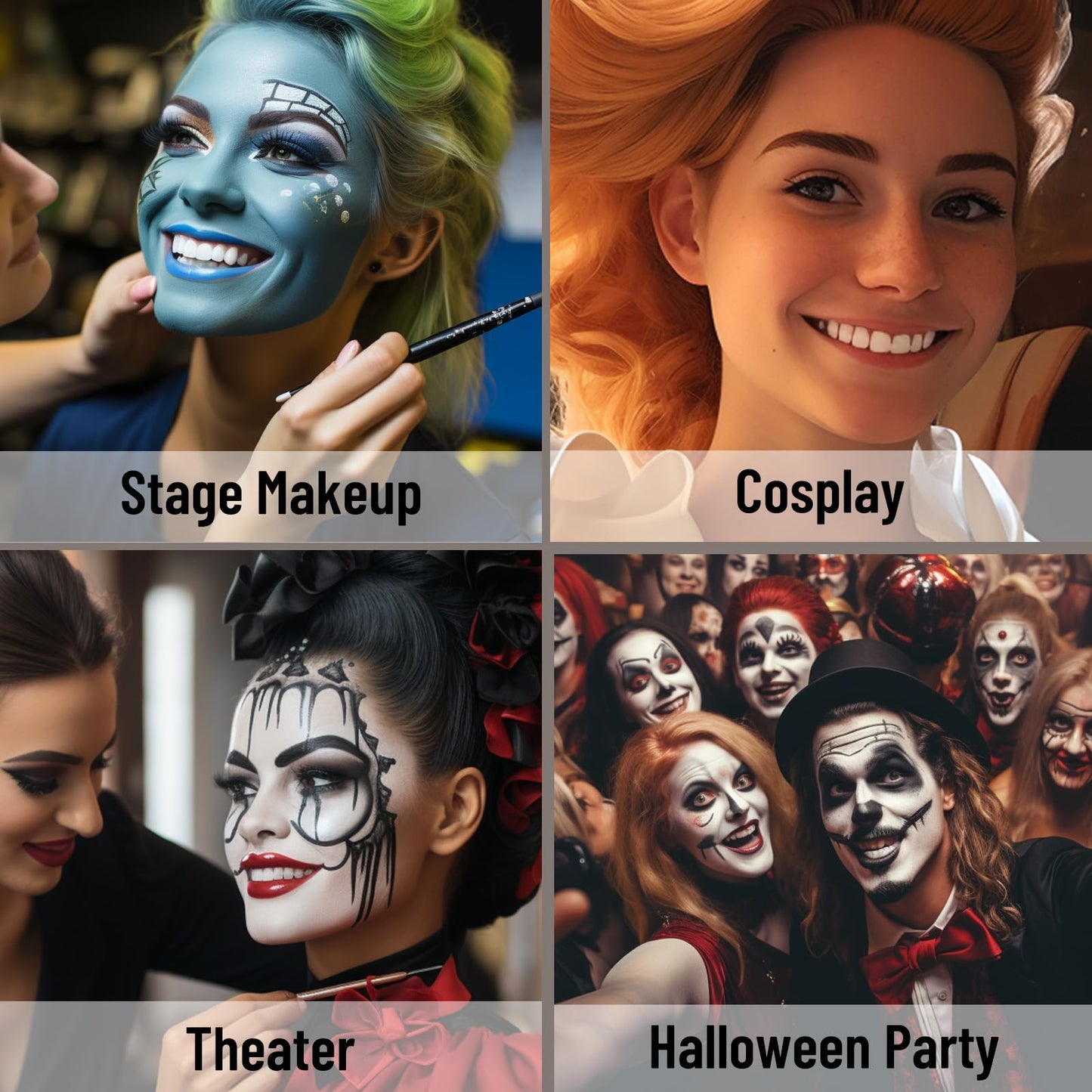 BOBISUKA White Tooth Paint, Instant Bright White Vampiric Tooth Costume - No Streak, Safe, Long Last Tooth Makeup FX Paint, Perfect for Cosplay, Halloween Makeup, Theater, and Special Effects (5 ml)