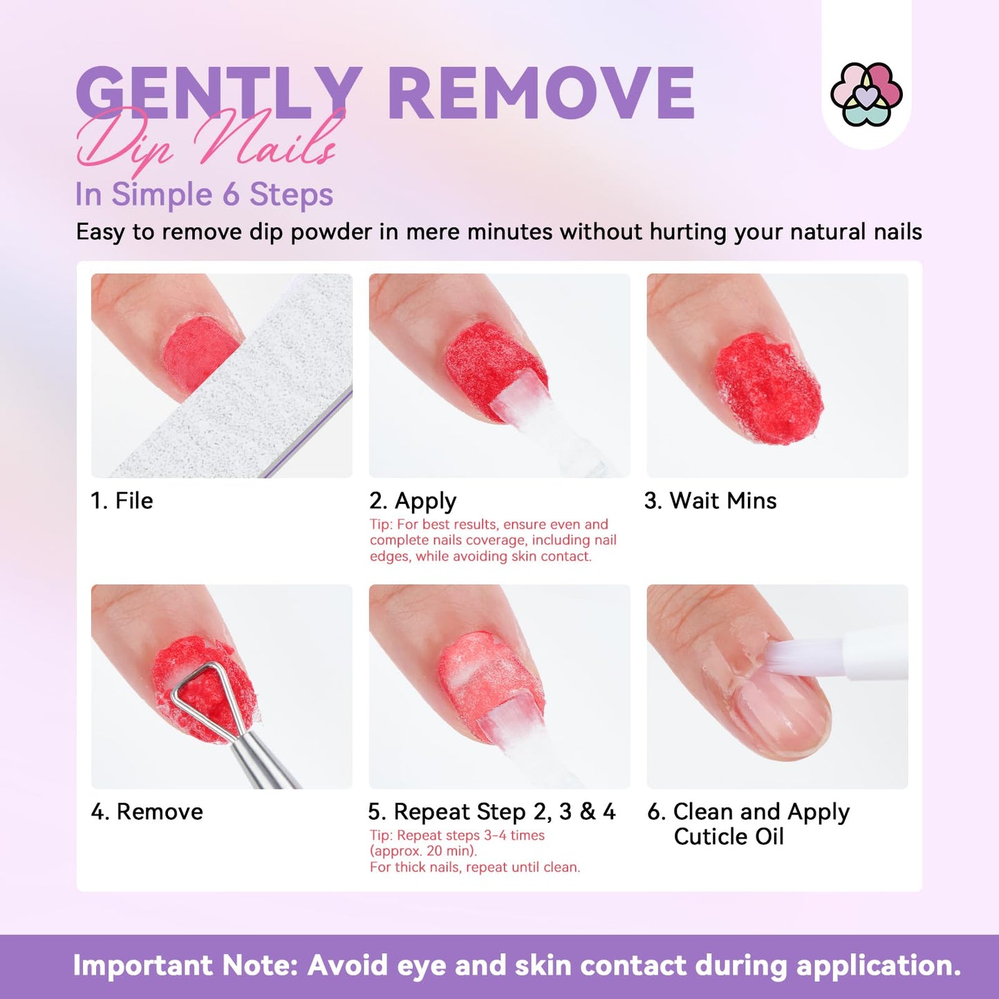 SAVILAND Dip Powder Remover 2 Pcs: Professional Dip Nail Remover Kit Gentle & Safe Remove Dip Nails With Cuticle Oil Nail File Tools Gel Polish Remover No Need Soaking Or Wrapping 0.5 Floz Home Use