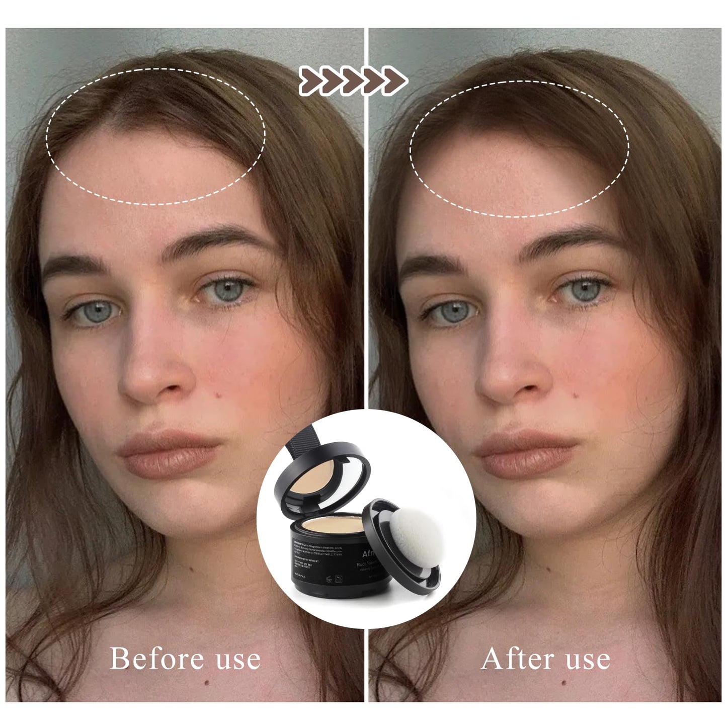 Afmicat Root Touch Up Powder, Hairline Powder for Thinning Hair, Instantly Cover Grey Hair, Root Cover Up for Women & Men, Bald Spots, Grooming, Beard Line (Light-Blonde, 0.14 Ounce (Pack of 1))