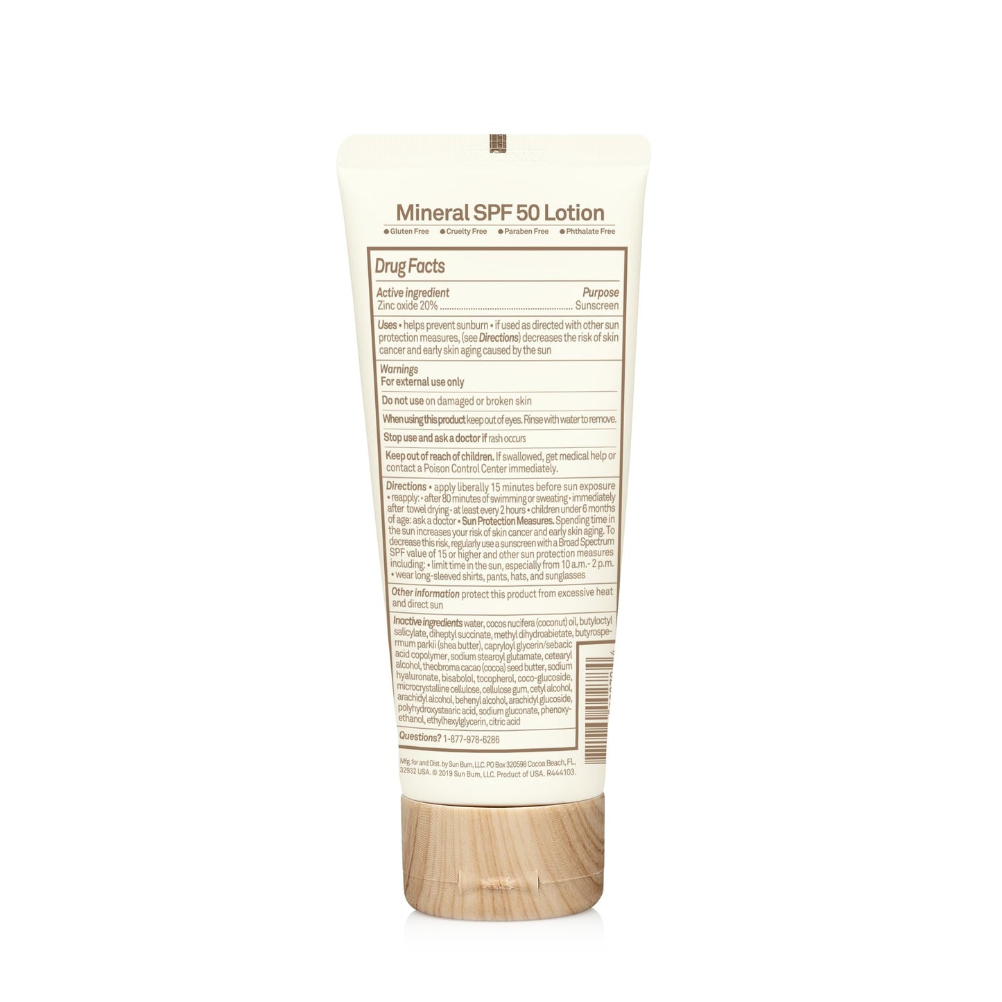 Sun Bum Baby Bum SPF 50 Sunscreen Lotion with Mineral UVA/UVB Face and Body Protection for Sensitive Skin - Fragrance Free - Travel Size - 3 FL OZ