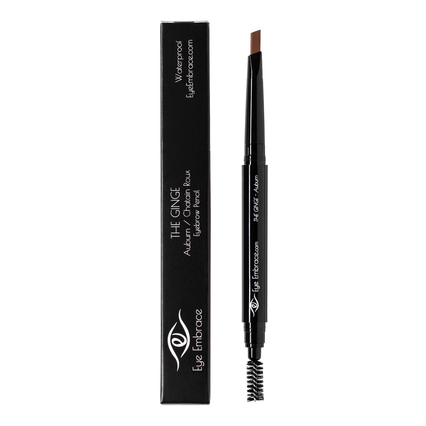 Eye Embrace The Ginge: Auburn Red Eyebrow Pencil – Waterproof, Double-Ended Automatic Angled Tip & Spoolie Brush, Cruelty-Free