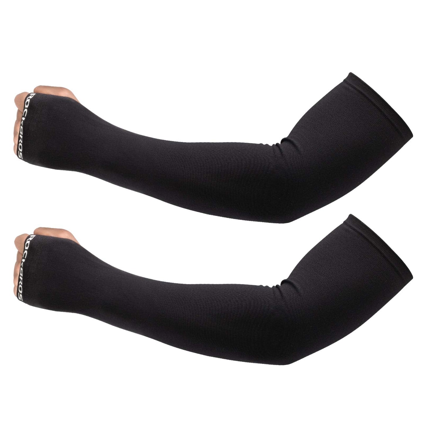 ROCKBROS Winter Arm Warmer Knit Long Arm Sleeves Warm for Women Men Running Cycling Sports Fingerless Driving Gloves