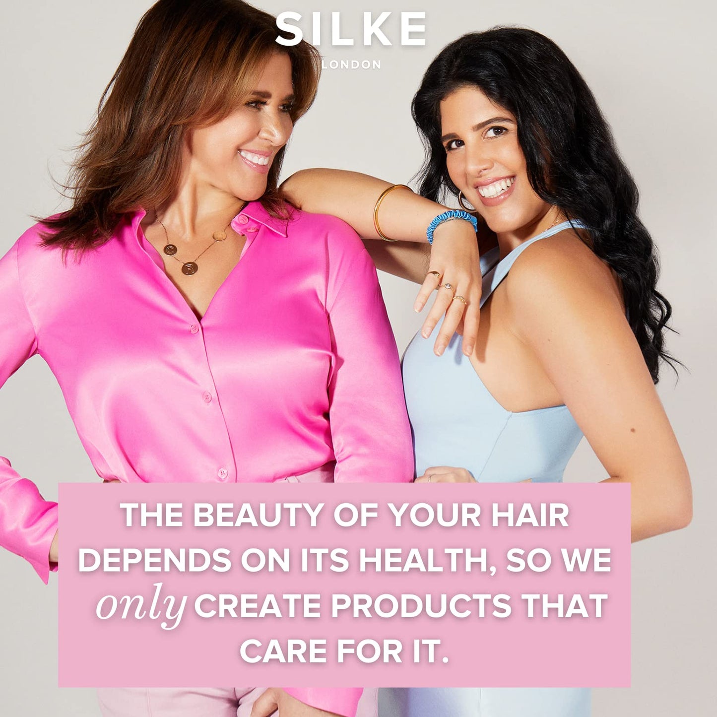 SILKE Heatless Hair Curlers | 100% Luxurious Heatless Curls Headband | Silk Heatless Curlers to Sleep In | No Heat Curlers for Overnight Curls | Heatless Curling Set | Big Bounce, No Effort (Pink)