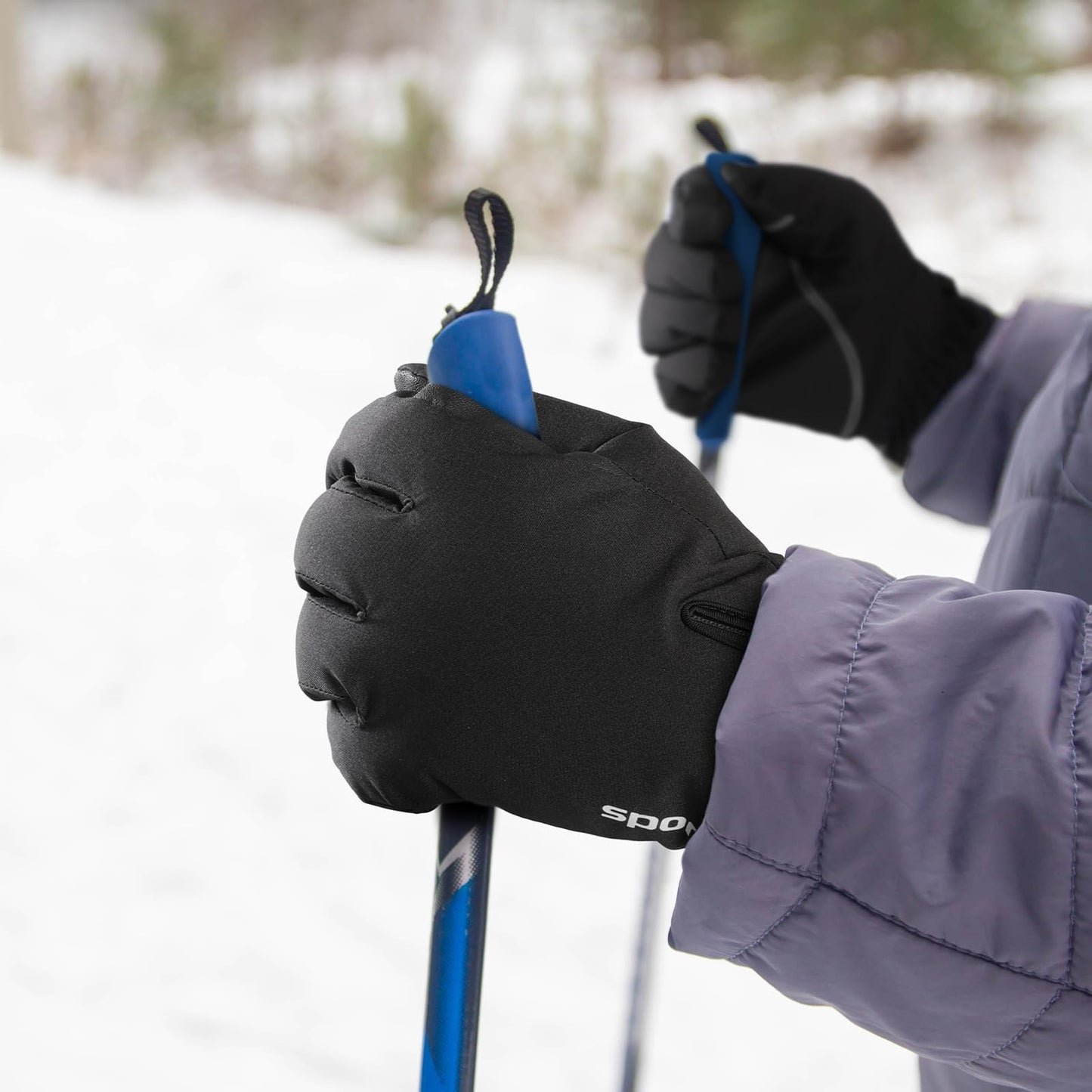 Trifabricy Ski Gloves - Waterproof Insulated Winter Gloves for Men and Women, Upgraded Touchscreen Snow Gloves for Cold Weather, Multi-Layer Warm Gloves for Skiing Snowbarding Driving - L