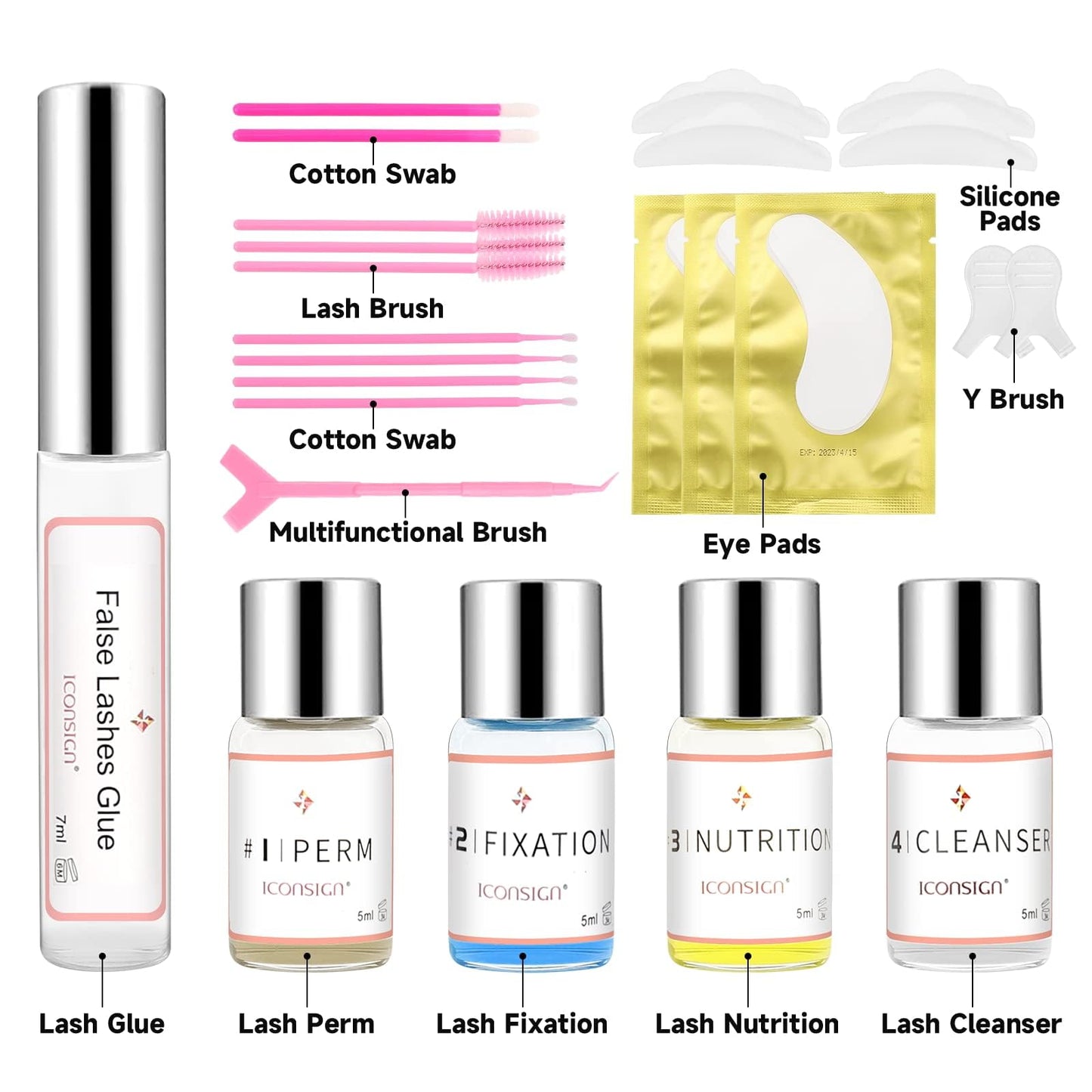 Lash Lift Kit, Eyelash Perm Kit, Professional Eyelash Curling Lash Extension Set, Glue Upgraded Version, Lash Extensions, Lash Curling, Semi-Permanent Curling Perming Wave Suitable For Salon