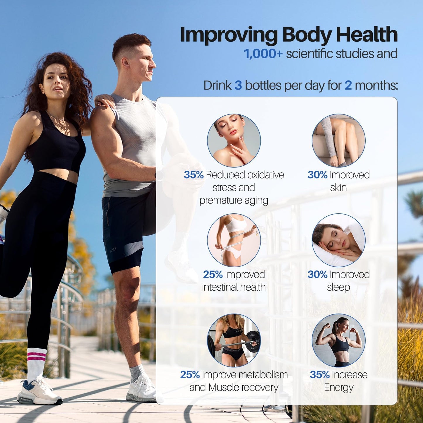 MOVOCA Hydrogen Water Bottle Upgrade, 3Min 2200PPB Rapid Hydrogen Water Generator -SPE PEM Tech, 14OZ Portable Hydro Water Machine, Health Care Gifts for Husband, Wife, Family, Friends, Travel