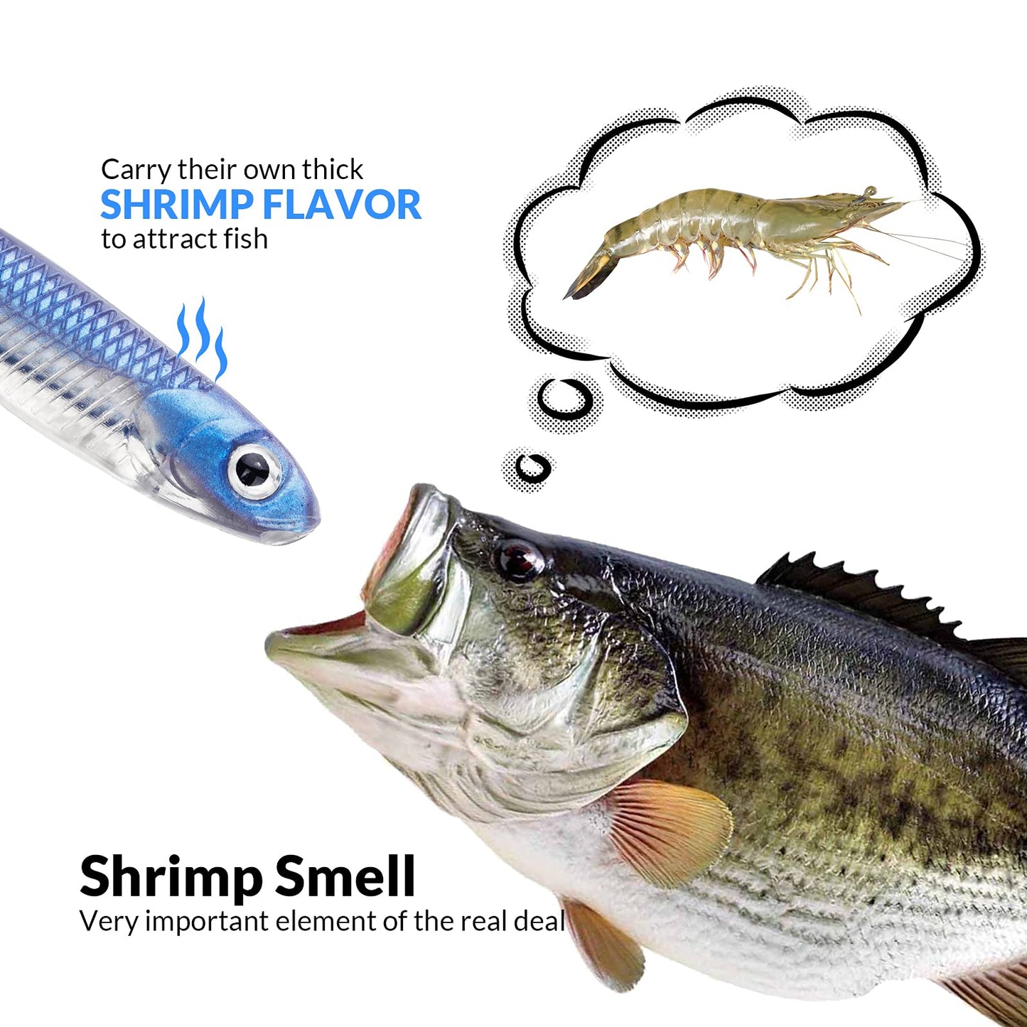 QualyQualy Soft Plastic Swimbait Paddle Tail Soft Lures 2.75" Shad Lure Shad Bait Bass Bait Shad Minnow Soft Swim Bait for Bass Trout Walleye Crappie Pike (4#, 2.75in - 6Pcs)
