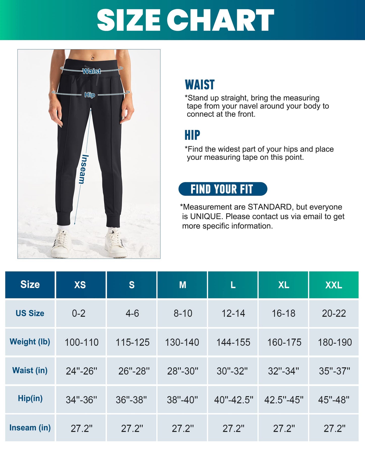 Ewedoos Fleece Lined Pants Women - Fleece Lined Sweatpants Women with Pockets High Waisted Thermal Joggers Winter Pants