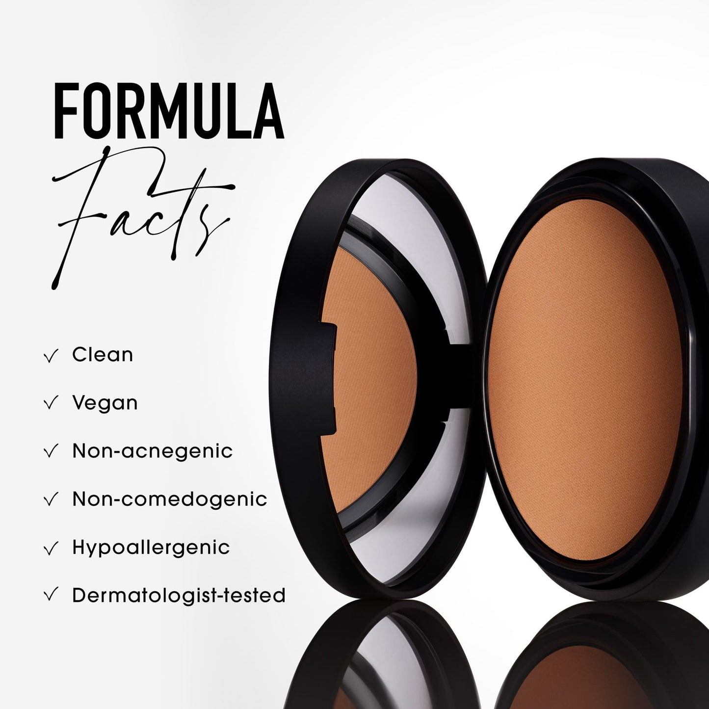 bareMinerals Barepro 24HR Skin-Perfecting Powder Foundation, Matte Pressed Powder Foundation Full Coverage with Plant-Based Squalene, Oil Control, Vegan - Medium Deep 45 Neutral