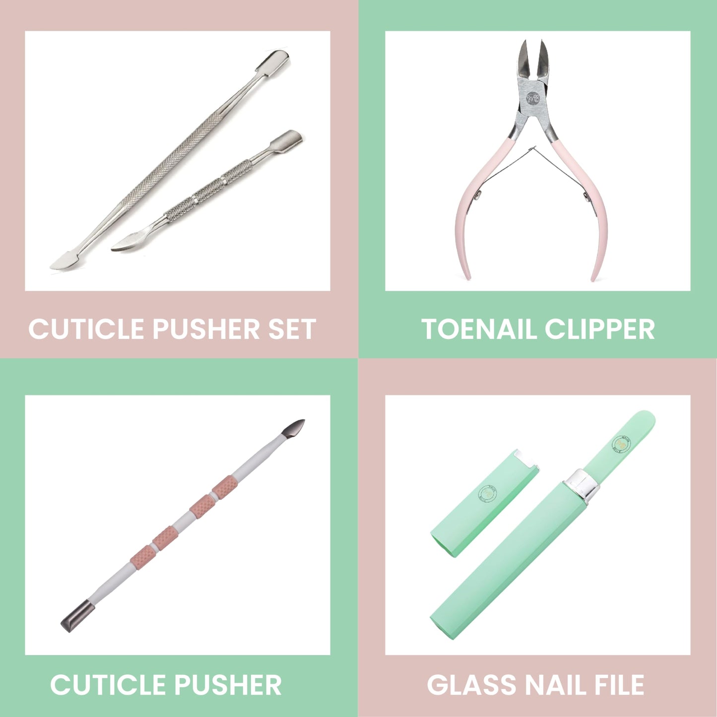 Best Crystal Glass Nail File for Women - Nail File & Travel Case - Nail File Set for Women - Heavy Duty Nail File for Natural Nails, Gel - Professional Nail Shaper - Blossom 3mm