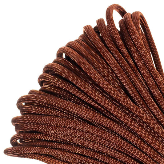 Paracord Planet Genuine Type III 550lb Paracord – Nylon Cord in Solid, Multi, and Reflective Colors – Chocolate Brown (10 ft)