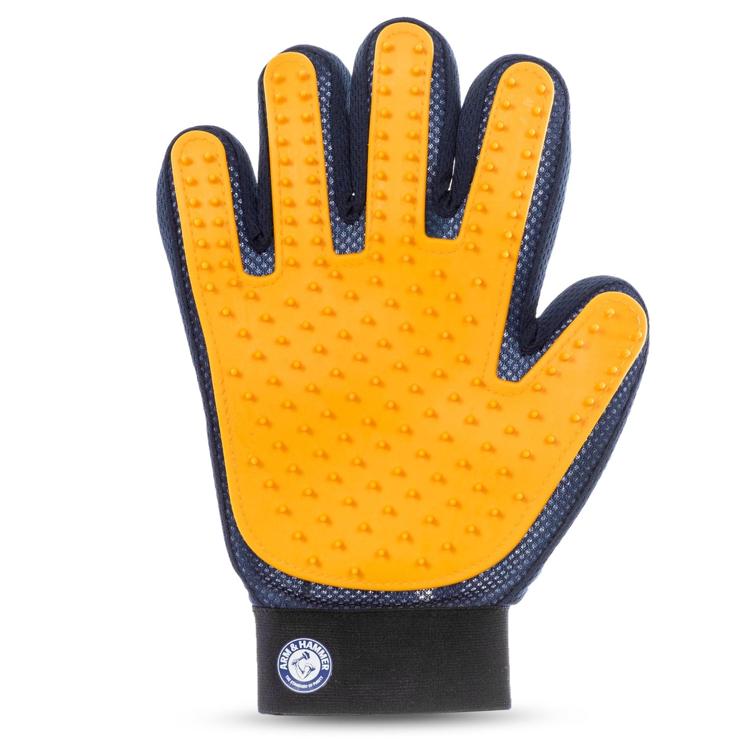 Arm & Hammer “Simply Calm” Dog Grooming Deodorizing Glove with Fragrance Transfer Technology –Scented Silicone Hand Brush for Bathing & Shedding, Sweet Lily & Vanilla Scent