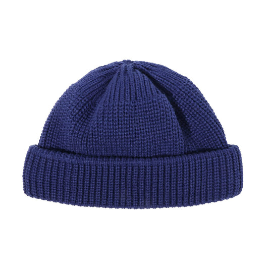 CLAPE Classic Knit Elasticity Beanie Cap Solid Color Skullcap Hip Hop Hats Winter Ski Snowboarding Cap Brimless Hat,Blue