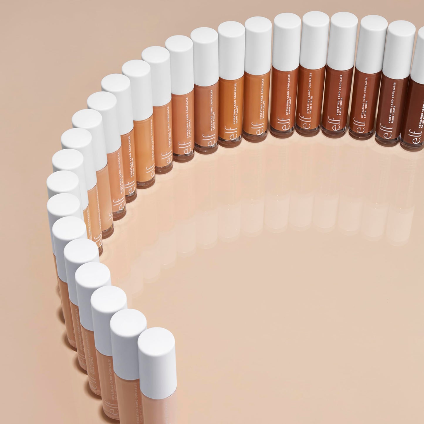 e.l.f. Hydrating Camo Concealer, Lightweight, Full Coverage, Long Lasting, Conceals, Corrects, Covers, Hydrates, Highlights, Deep Olive, Satin Finish, 25 Shades, All-Day Wear, 0.20 Fl Oz