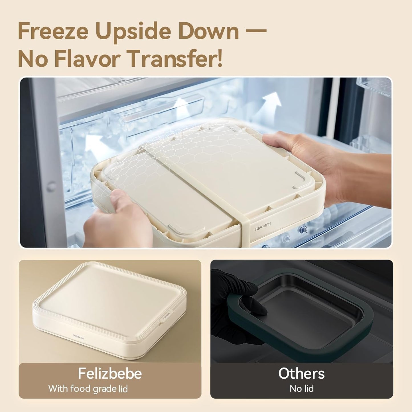 Rolled Ice Cream Maker, Felizbebe Instant Ice Cream Roller Maker Tray with Lid and 2 Spatulas, Food Grade SUS316 Stainless Steel Cool Plate for Fun Family Activities, DIY Parent-Child Time