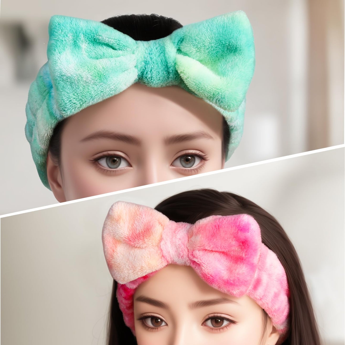 Teenitor Makekup Headband, 5pcs Spa Headband for Washing Face, Skincare, Face Mask