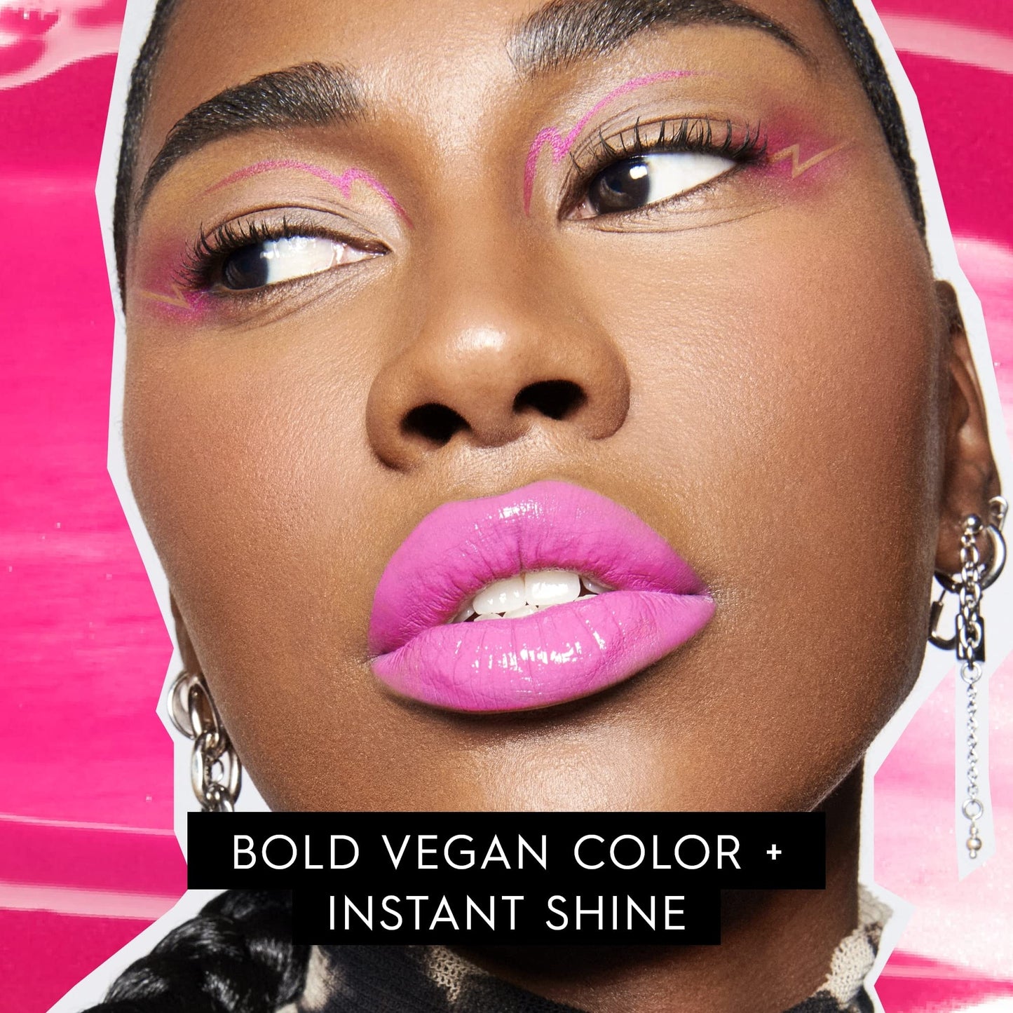 Urban Decay Vice Lip Bond Glossy Longwear Liquid Lipstick (Shock Value - Hot Pink), Transfer-proof, Smudge-proof, Up to 16HR Wear, Vegan, Cruelty-free - 0.14 fl oz