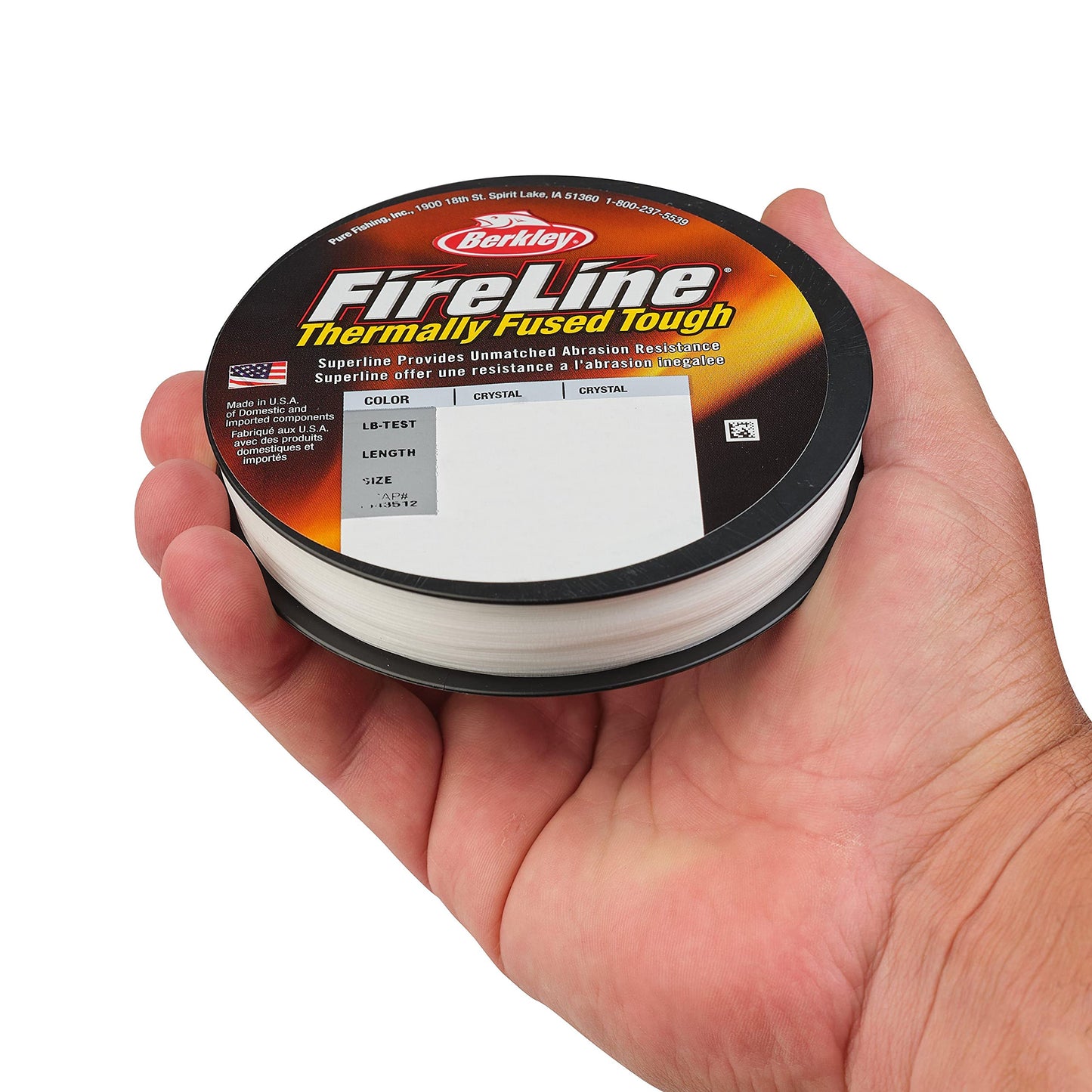 Berkley FireLine® Superline, Crystal, 4lb | 1.8kg, 125yd | 114m Fishing Line, Suitable for Freshwater Environments