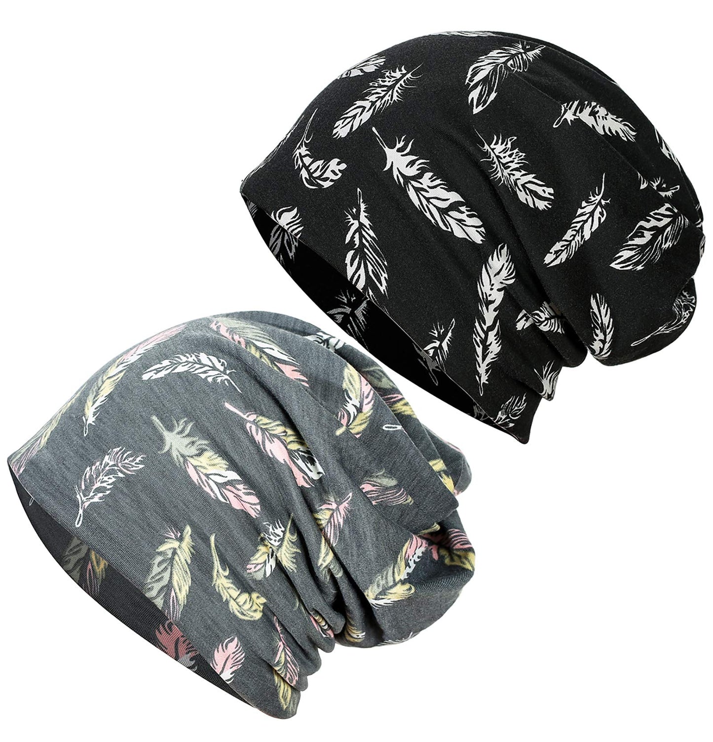 JarseHera Womens Slouchy Beanie Cotton Chemo Caps Cancer Headwear Hats Turban