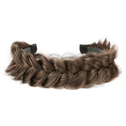 TOECWEGR Braided Headband WithTooth Wide Braid Messy Hair Hoop WomenFashion Hair Accessories