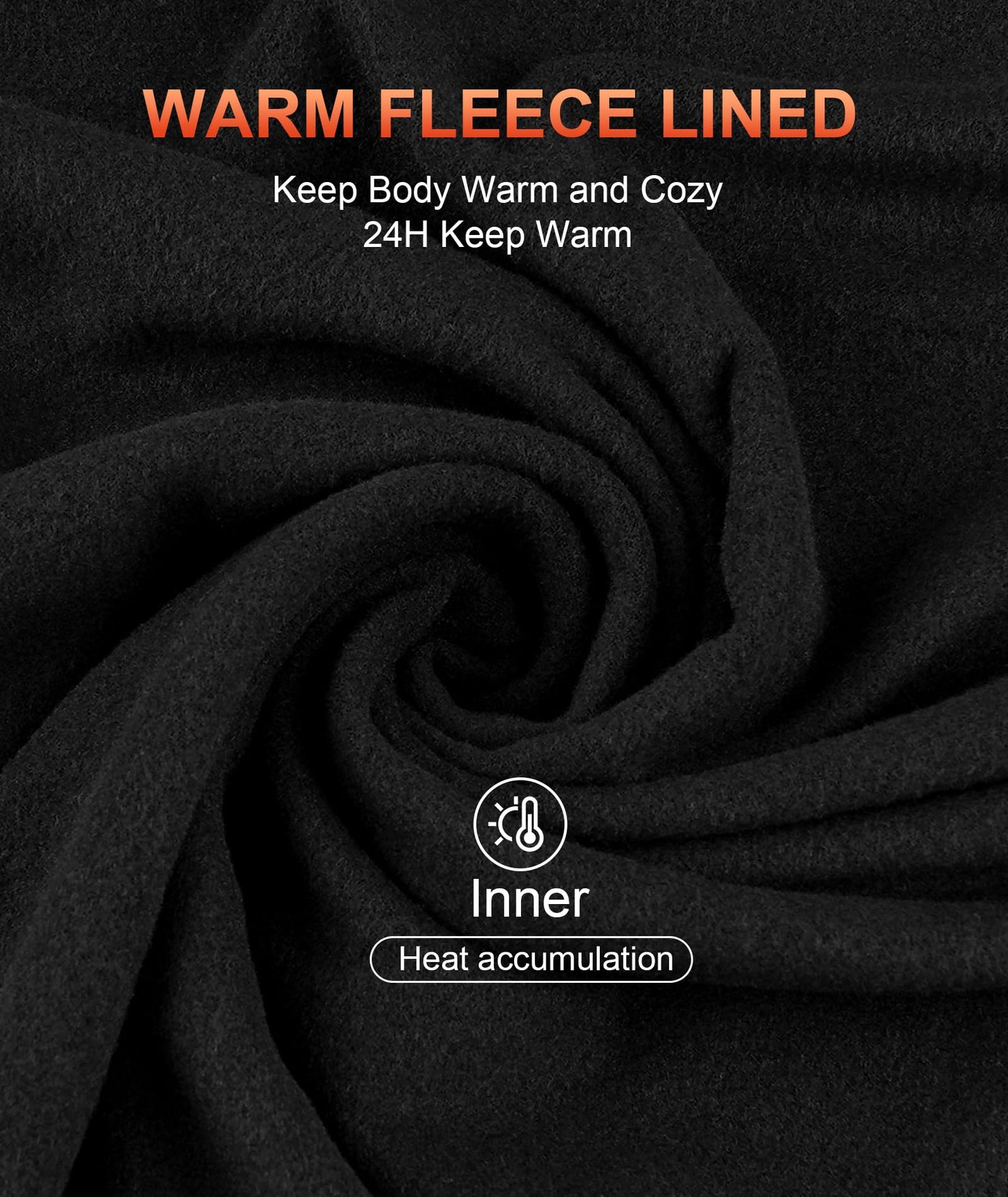 BESTENA Men's Long Sleeve Thermal Underwear Fleece Lined Base Layer Cold Weather Tops Long John Shirts for Men