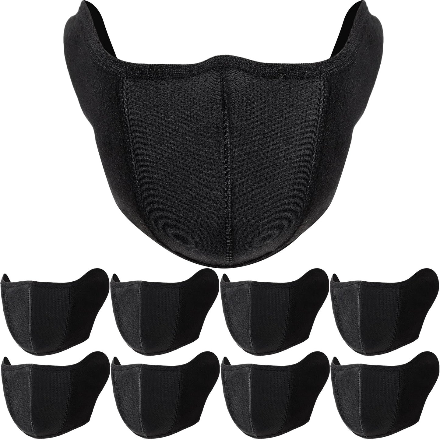 9 Pack Winter Half Face Mask Motorcycle Face Mask Balaclava for Men Half Ski Mask for Running Riding Snowboarding Motorcycle Hiking and Outdoor Activities
