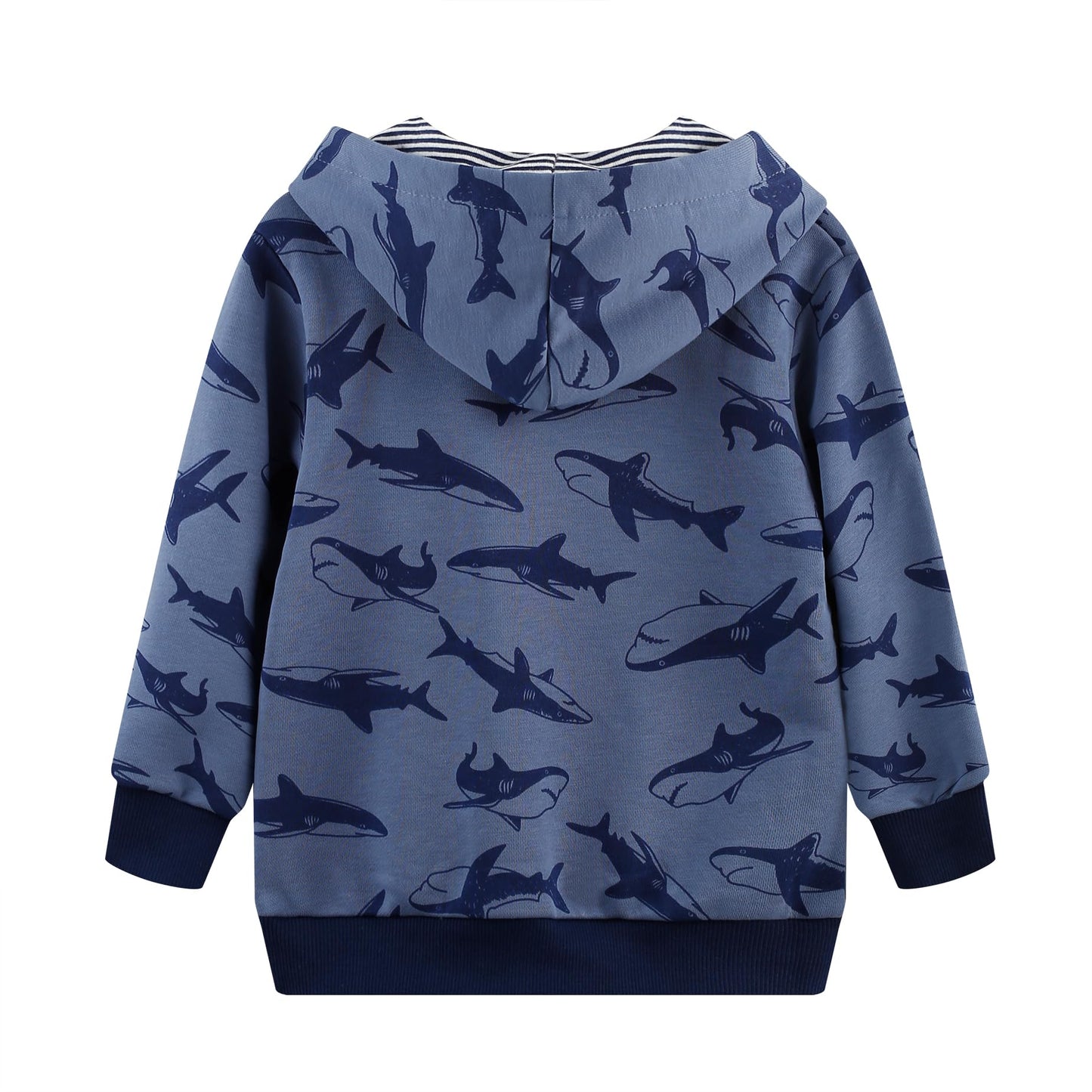 Akyzic Baby Boys Shark Hoodie Sweatshirt Toddler Long Sleeve Cotton Pullover Shirts Kids Winter Warm Sweater Tops shark-8222-4T