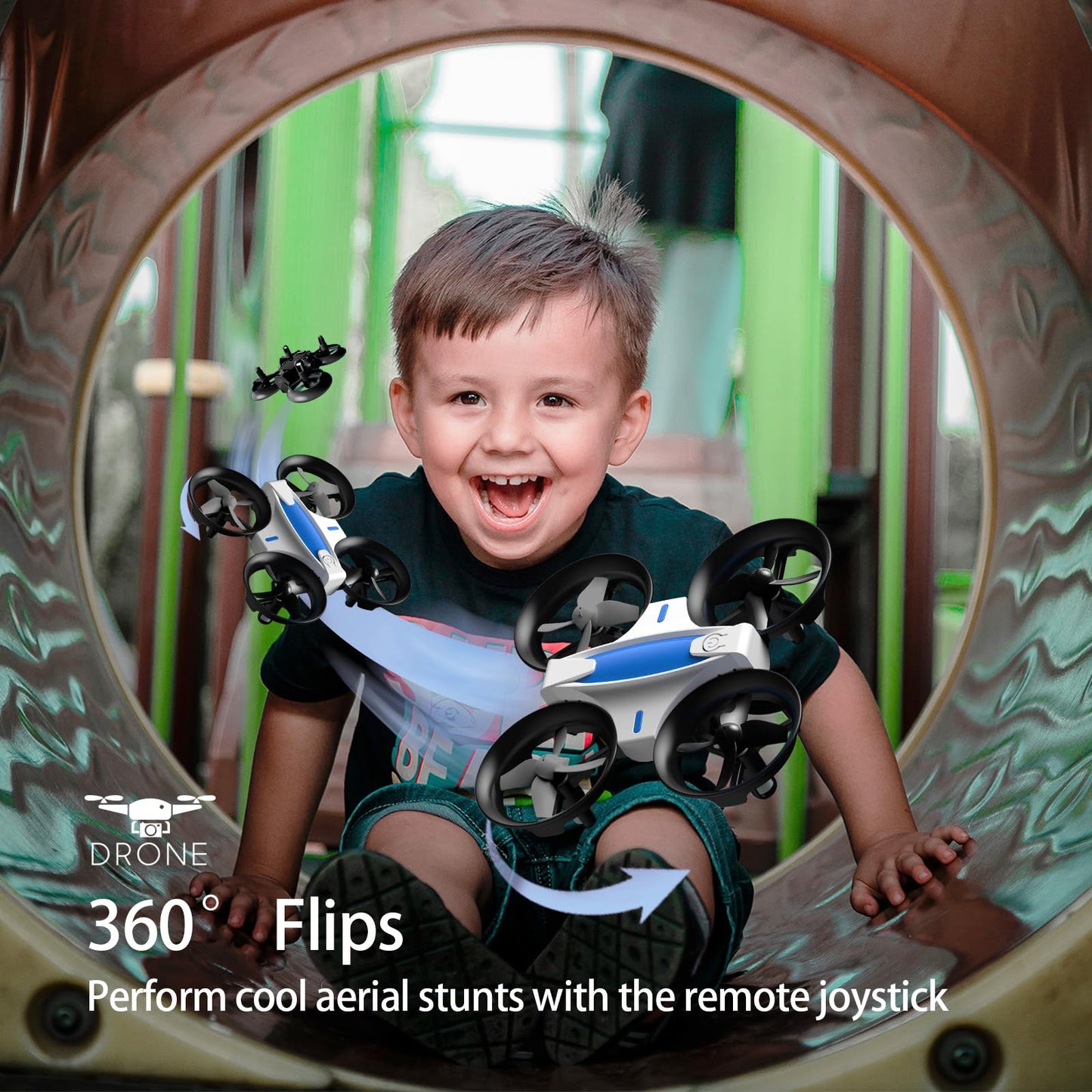 SKYKING Mini Drone for Kids and Beginners Quadcopter, Portable Indoor Kids Drone with Auto Hover, RC Drone with Altitude Hold and Headless Mode, Small Helicopter with 3D Flip, Propeller Full Protect, and User-Friendly Controls, Great Birthday Christmas Gi