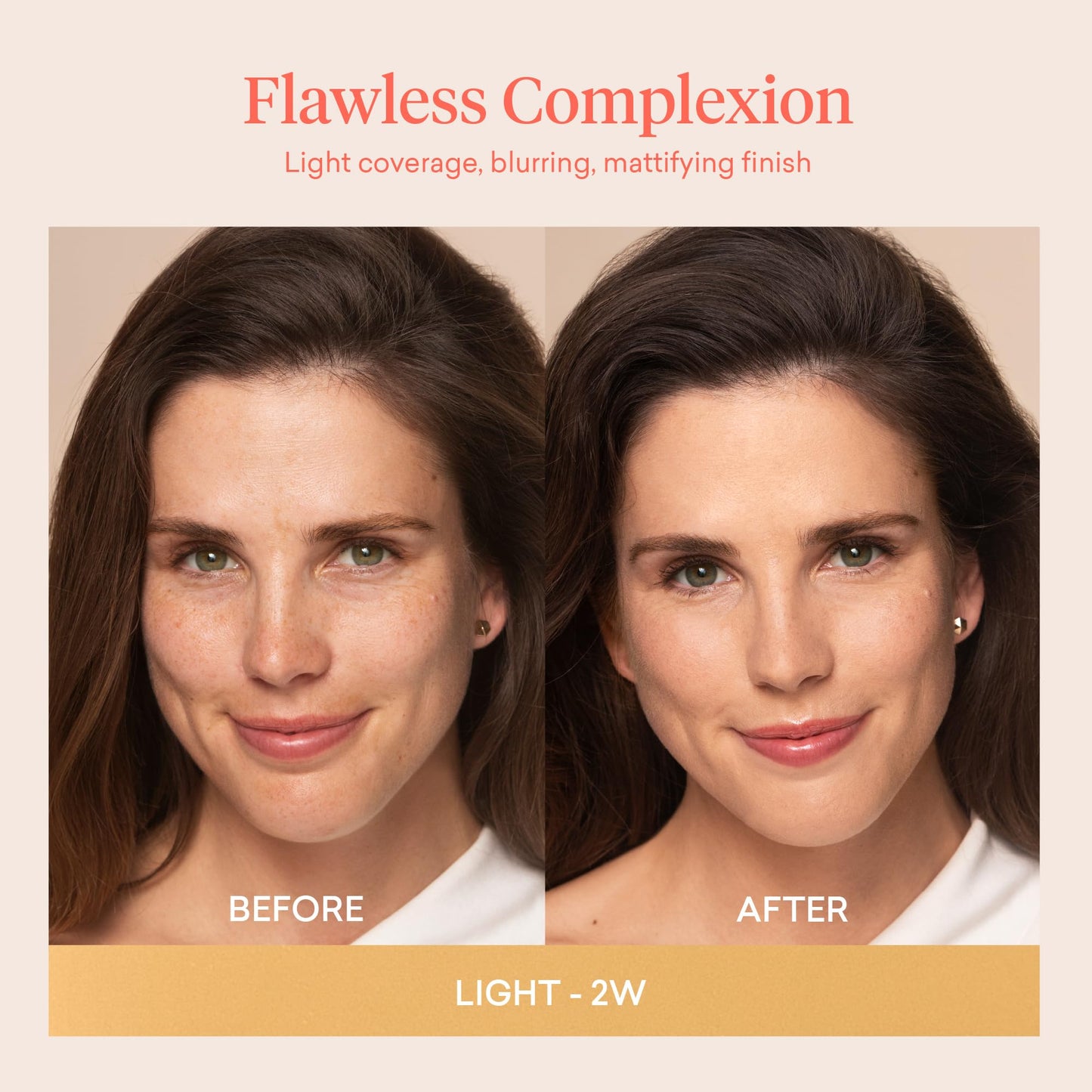 Ilumina CC Creamy Compact SPF 50+ Mineral Broad Spectrum Sunscreen for Face - Tinted Blurring Balm SPF- Matte, Light Coverage - Water & Sweat Resistant - All Skin Types - By Sofia Vergara, 10g 2W