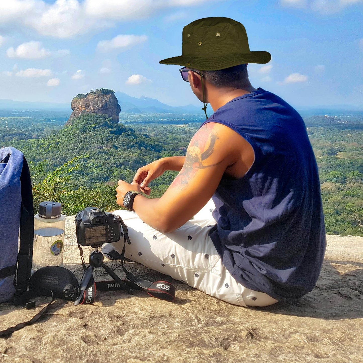 Sun Hats for Men Women Boonie Hat Foldable Fishing Hat UPF 50+ Bucket Hat for Fishing Hiking Garden Safari Beach
