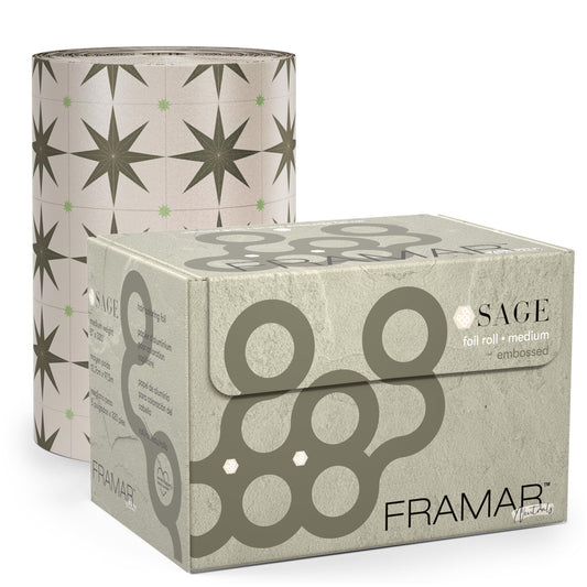 FRAMAR Sage Hair Foil – Hair Foils For Highlighting Long Hair, Salon Foil For Hair Highlighting, Salon Foils For Hair Highlighting Kit, Salon Foils For Hair Stylist, Embossed – 320 ft