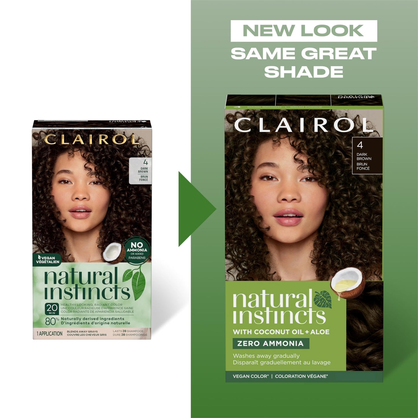 Clairol Natural Instincts Demi-Permanent Hair Dye, 5 Medium Brown Hair Color, Pack of 1