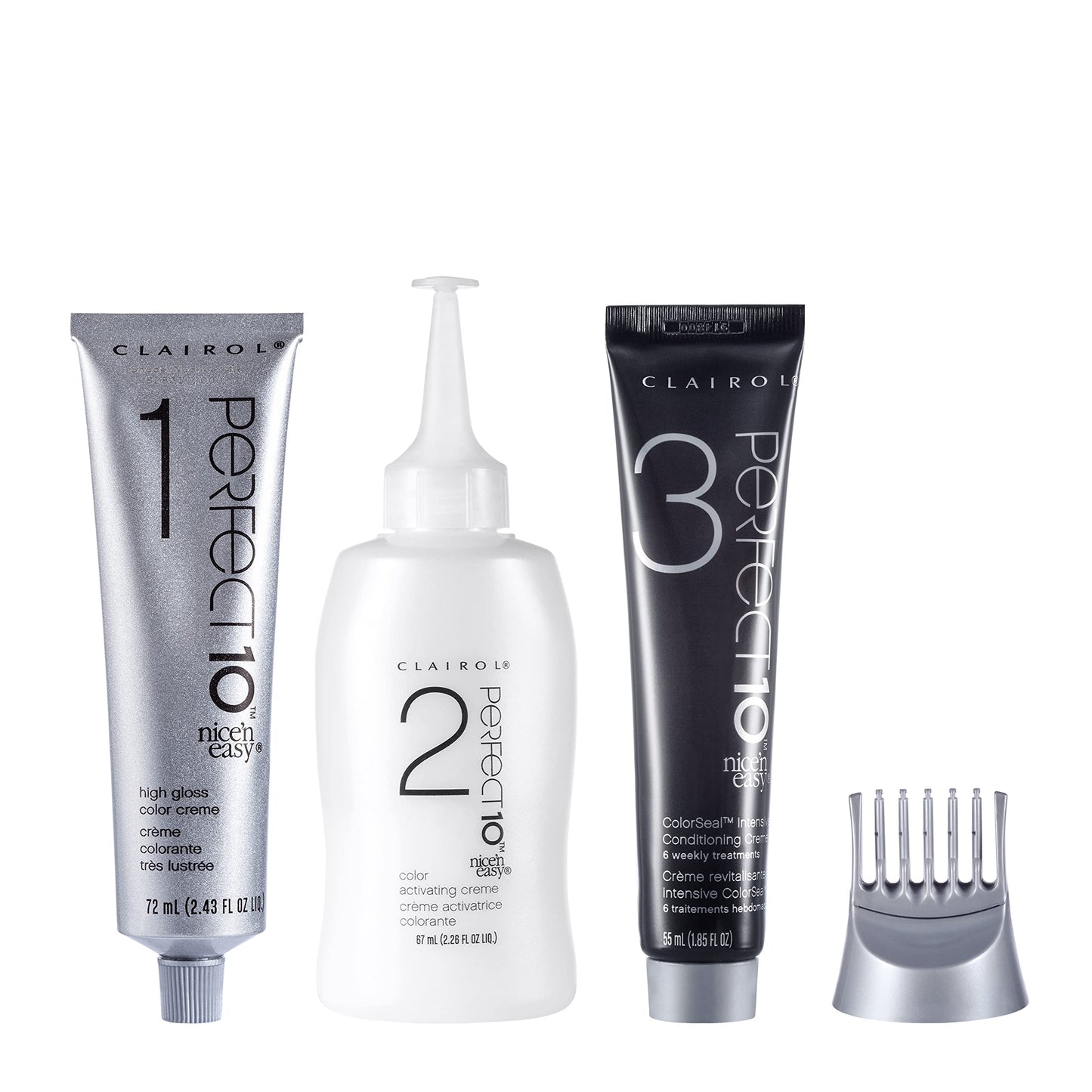 Clairol Nice'n Easy Perfect 10 Permanent Hair Dye, 7 Dark Blonde Hair Color, Pack of 1