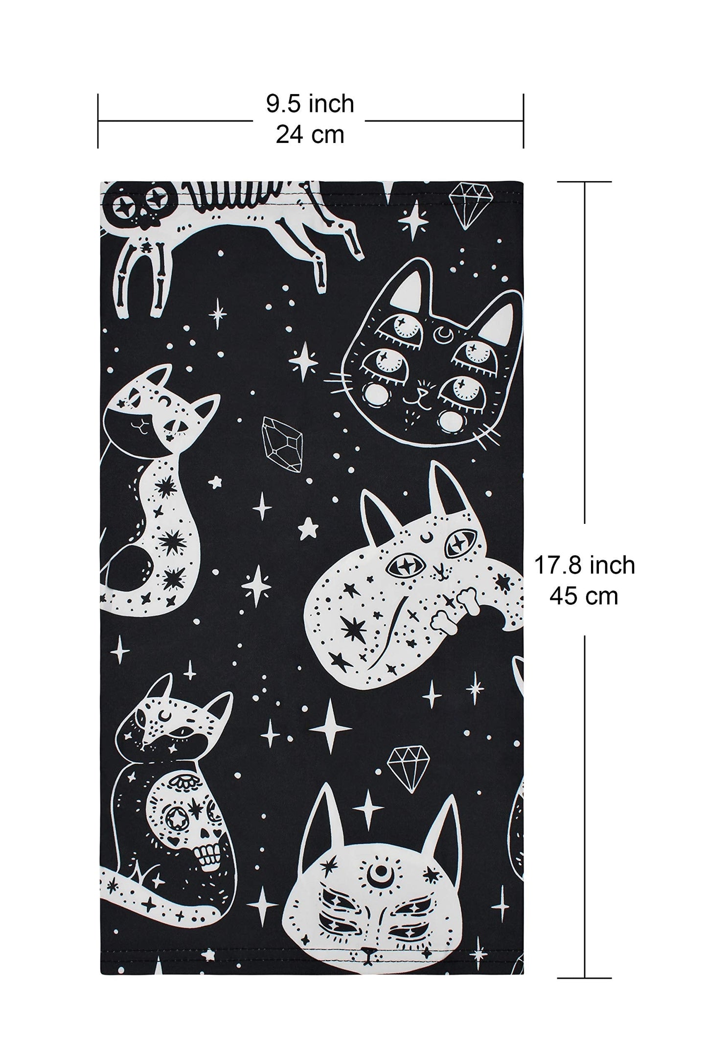 Real Sic Neck Gaiter/Balaclava/Magic Scarf Headband Face Mask Protection (Halloween Cats)