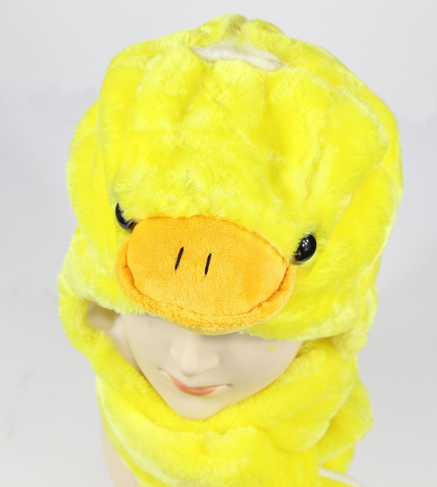 Bioterti Plush Novelty Animal Hat: One Size Fits All Adults & Kids/Soft, Warm Beanie Hat (Duck)