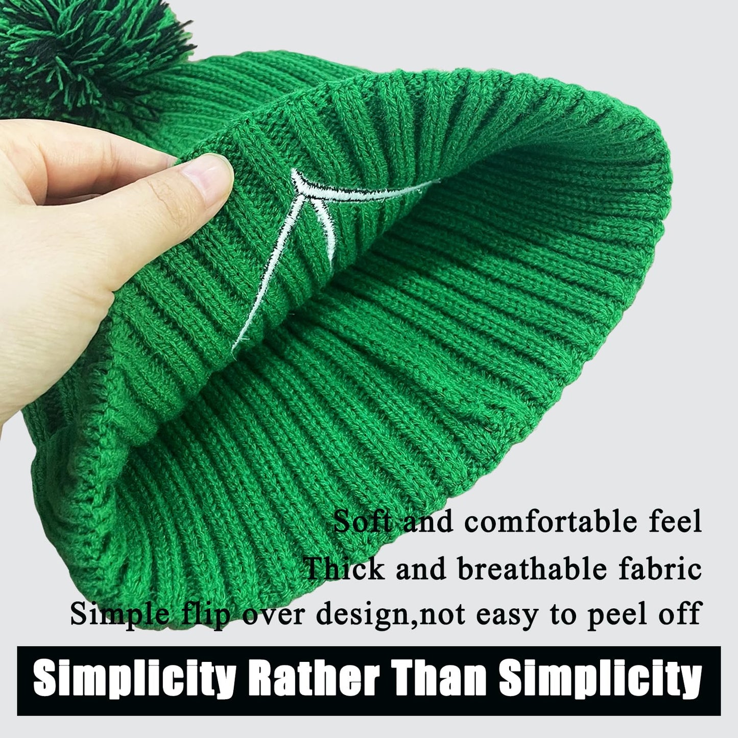 The Grinchmas Christmas Beanies Hats Men Women, Christmas Beanies Green Hat Slouchy Warm Cap Big Face Hats for Men and Women (US, Numeric, 5 1/8, Standard, Green)